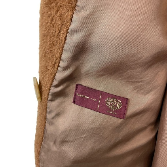 Aritzia Babaton Stedman Alpaca Wool Blend Teddy Coat Brown Size 1 - Picture 4 of 10